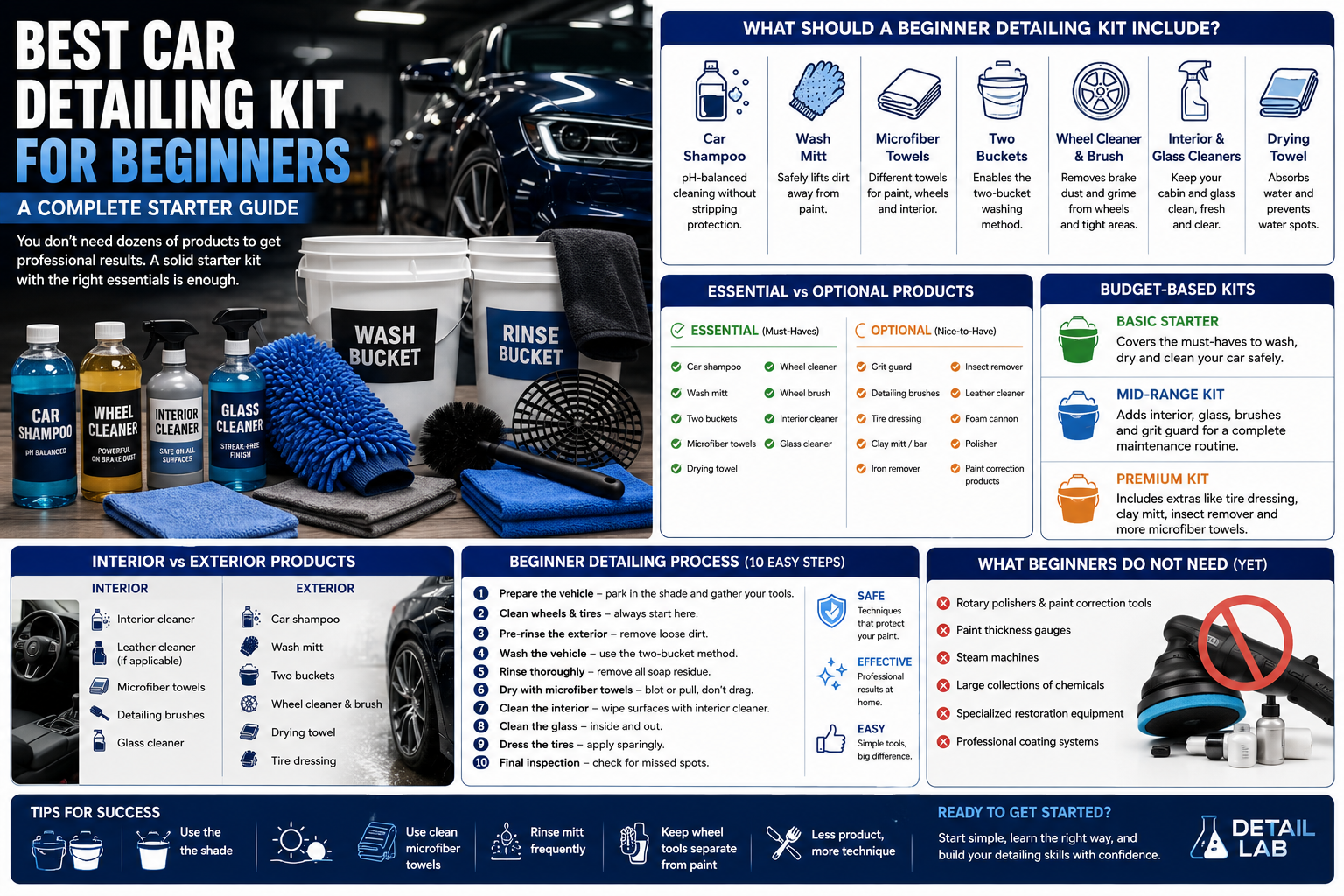 Best Car Detailing Kit for Beginners