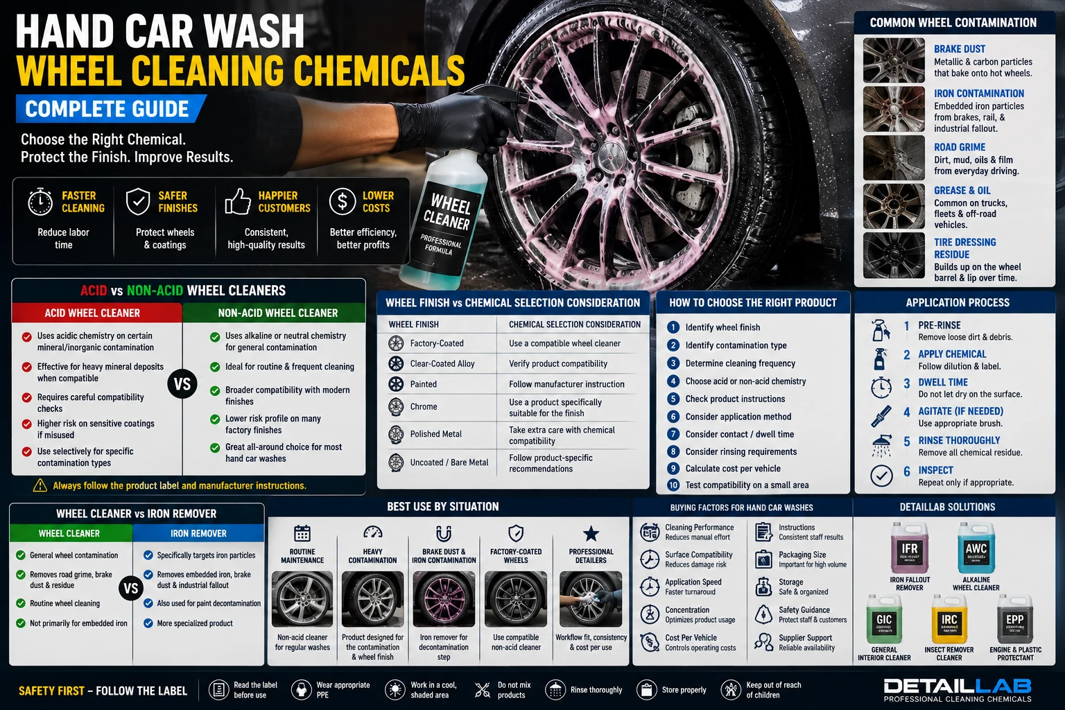 Hand Car Wash Wheel Cleaning Chemicals
